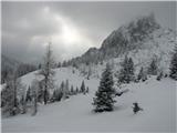 Sedlo Mokrine - planina Biffil 